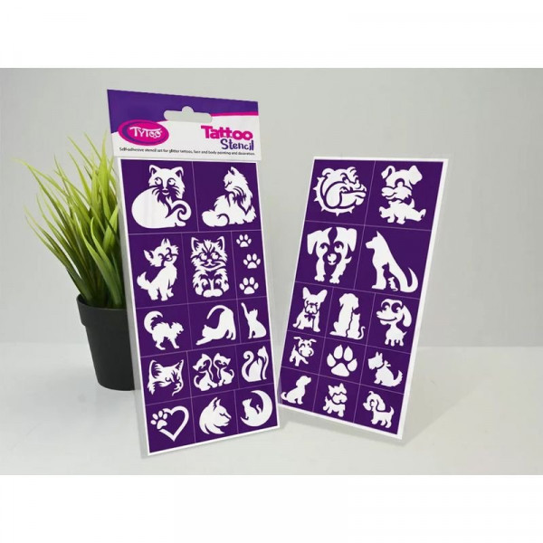 Cats & Dogs - Kutyák és macskák sablon szett