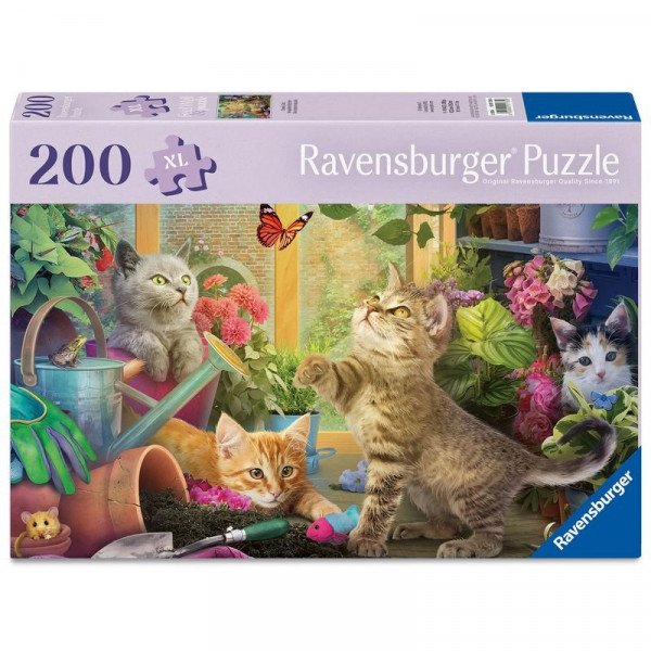 Puzzle 200 db - Huncut macskák