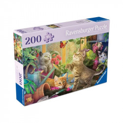 Puzzle 200 db - Huncut macskák