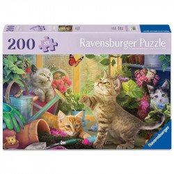 Puzzle 200 db - Huncut macskák 100-499 darabos puzzle Ravensburger