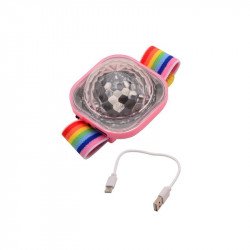 Diszkófény karkötő USB töltővel Party kellékek Nincs