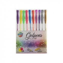 Gél tollak 10db Festés, színezés, rajzolás Grafix