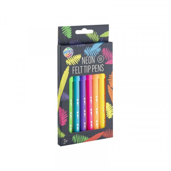 Neon filcek 8 db