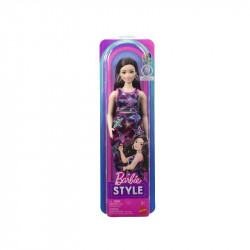 Barbie fashionista barátnők pink ruhában Baba, babakocsi Mattel
