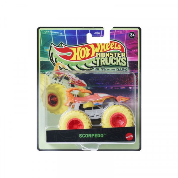 Hot Wheels Monster Trucks sötétben világító autó