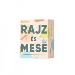 Rajz és mese Kártya Körvonal