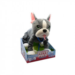 Peppy Pets - Francia buldog sétáló kutyus Funkciós plüss