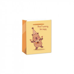 Papírtasak Capybara dont worry 18*23 Ajándék Nincs