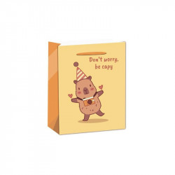 Papírtasak Capybara dont worry 31*42 Ajándék Nincs