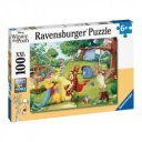Puzzle 100 db - Micimackó mentőakció