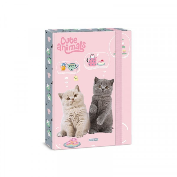 A/4 füzetbox Cute animals-tea party