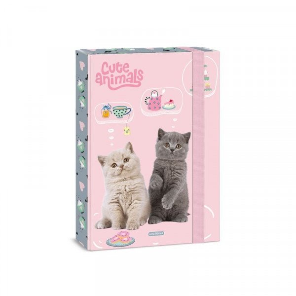 A/4 füzetbox Cute animals-tea party
