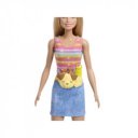 Barbie kutyasétáltó görkoris szett - szőke baba