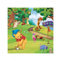 Puzzle 3x49 db - Micimackó sportos napja