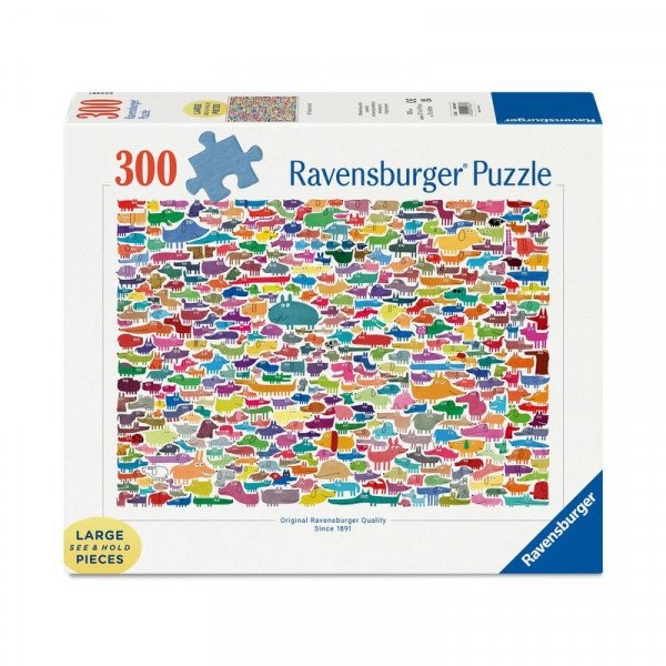 Puzzle 300 db - 387 kutyus és egy macska