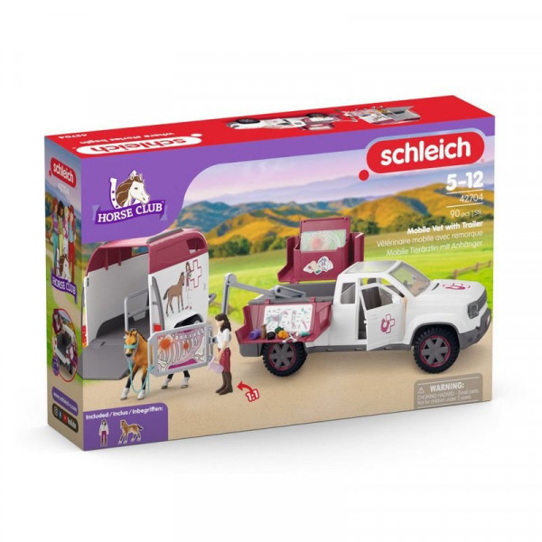 Schleich Horse Club Mobil Állatorvos Pótkocsival