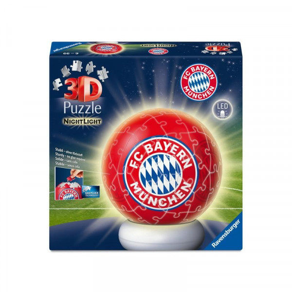 Puzzleball 3D 72 db - FC Bayern München éjjeli fény
