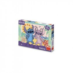 Puzzle 100 db - Stitch a strandon 100-499 darabos puzzle Dino