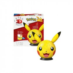 Puzzle 3D 73 db - Pikachu 3D puzzle Ravensburger