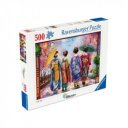 Puzzle 500 db - Séta a virágzásban