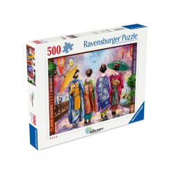 Puzzle 500 db - Séta a virágzásban