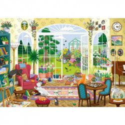 Puzzle 1000 db - Nyári kerti szalon