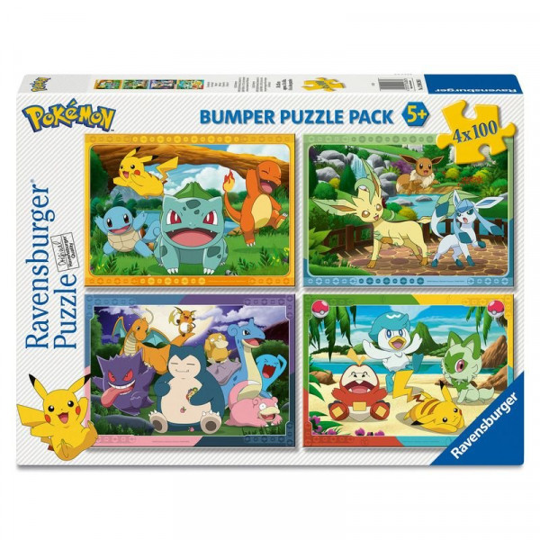 Puzzle 4x100 db - Pokémon
