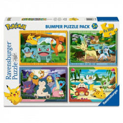 Puzzle 4x100 db - Pokémon 100-499 darabos puzzle Ravensburger