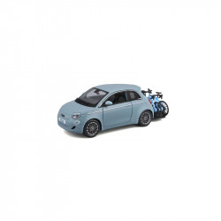 Bburago 1/24 Fiat 500E bicikli tartóval