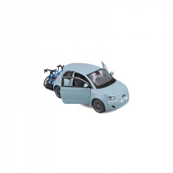 Bburago 1/24 Fiat 500E bicikli tartóval