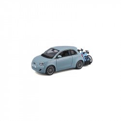 Bburago 1/24 Fiat 500E bicikli tartóval Autó, jármű Bburago