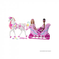 Barbie Diótörő - havas szán készlet paripával