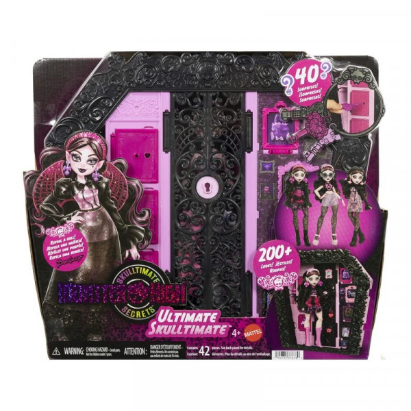 Monster high rémtrendi öltöző Draculaura babával