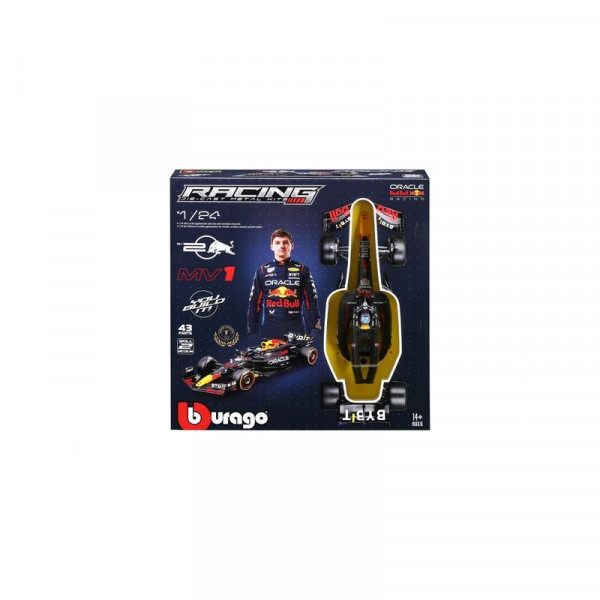 Bburago 1/24 F1 KIT versenyautó pilótával - Red Bull/Verstappen