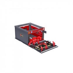Bburago 1/43 F1 versenyautó - Ferrari SF-25 Pit/Leclerc