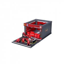 Bburago 1/43 F1 versenyautó - Ferrari SF-25 Pit/Leclerc