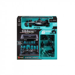 Bburago 1/43 F1 versenyautó - MB AMG W16 Pit/Russel Autó, jármű Bburago