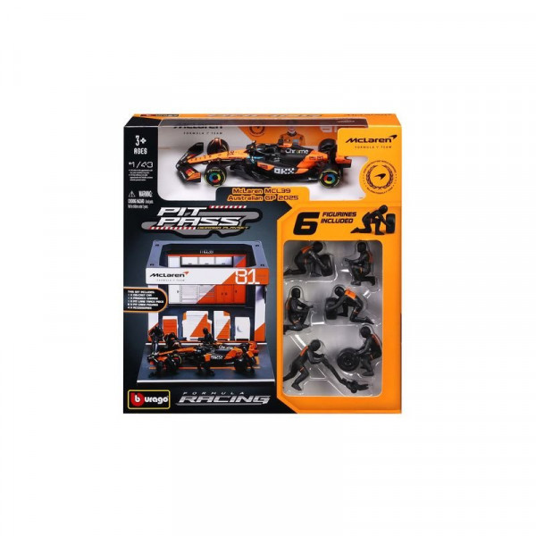 Bburago 1/43 F1 versenyautó - Mclaren MCL38 Pit/Piastri