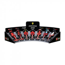 Bburago 1/43 F1 versenyautó  - Ferrari F1 - 7 db-os demo állvány