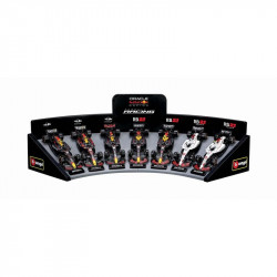 Bburago 1/43 F1 versenyautó - Oracle Red Bull F1 - 7 db-os demo állvány
