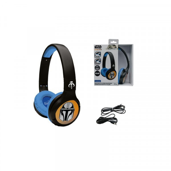 Mandalorian 2 az 1-ben on-ear Bluetooth® és vezetékes fejhallgató hangerőkorlátozással