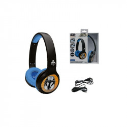 Mandalorian 2 az 1-ben on-ear Bluetooth® és vezetékes fejhallgató hangerőkorlátozással Digitális játék, okos eszköz Lexibook