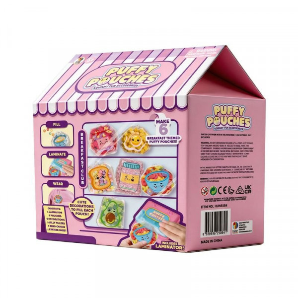 Puffy Pouches Pufi charm design szett reggelik