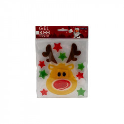 Karácsonyi Gel Deco matrica 15x15, többféle