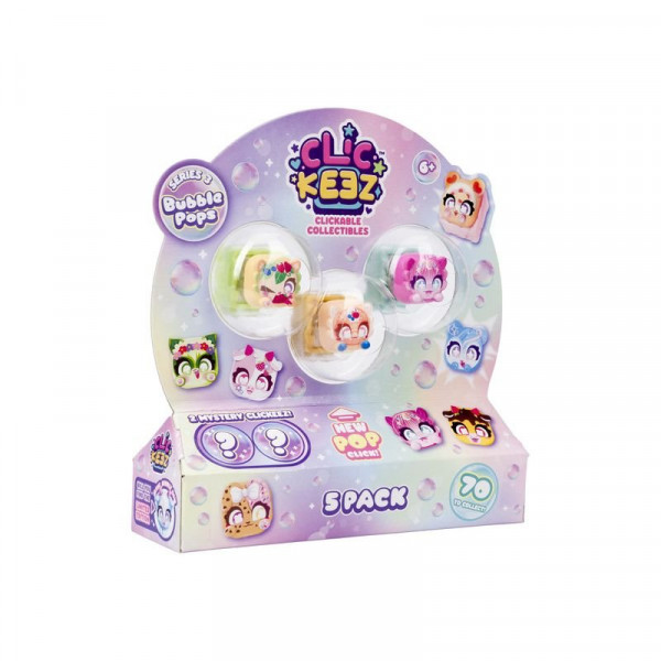 Clickeez anti stressz játék 5 db-os 3.sz.