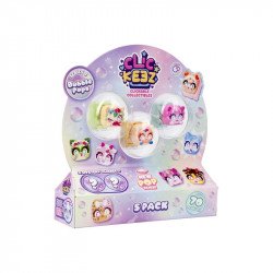 Clickeez anti stressz játék 5 db-os 3.sz. Állatfigura, állatszett Clickeez