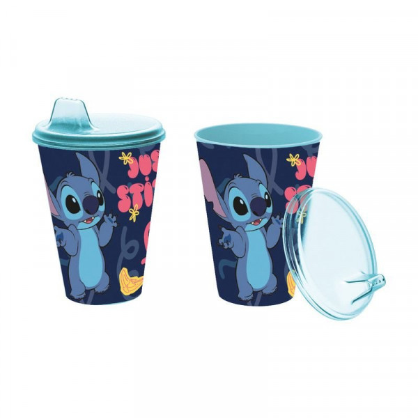 Műanyag csőrős pohár Stitch