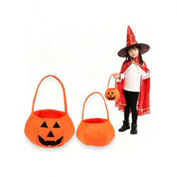 Halloweeni tökfejes táska 22cm Party dekoráció Nincs