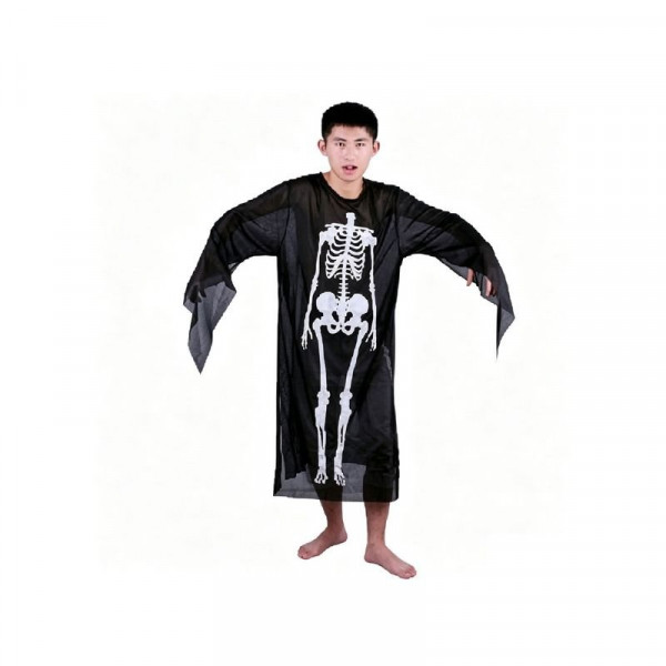 Halloweeni csontvázas gyerekruha 100cm