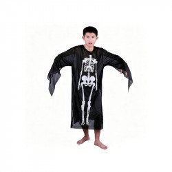 Halloweeni csontvázas gyerekruha 100cm Jelmez Nincs